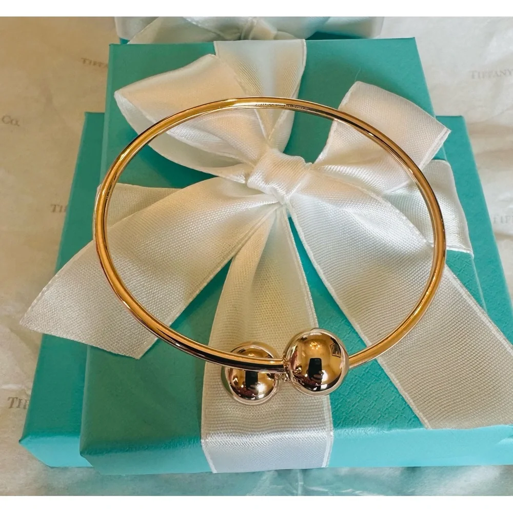 Tiffany & Co.18 k Rose Good , HardWear By pass bracelet